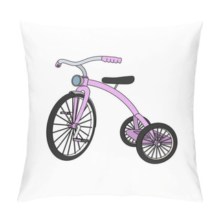 Personality  Tricycle For Girls Bicycle Pillow Covers