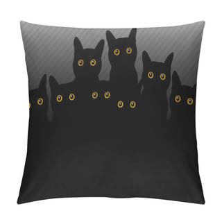 Personality  Dark Cats Pillow Covers