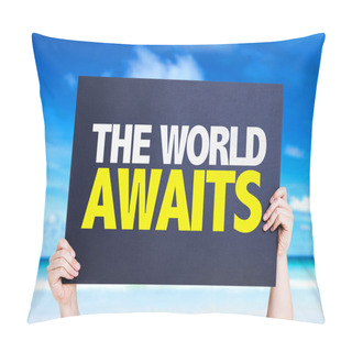 Personality  The Worlds Awaits Card Pillow Covers