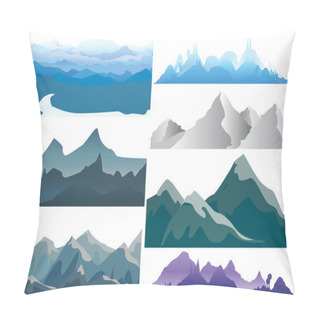 Personality  Mountain Set Pillow Covers
