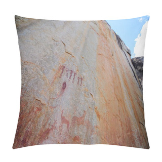 Personality  Chinamapere Rock Paintings-Manica  Pillow Covers