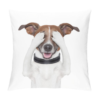 Personality  Hiding Covering Eye Dog Pillow Covers