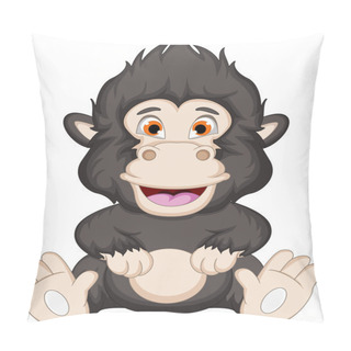 Personality  Gorilla Cartoon Sitting Pillow Covers