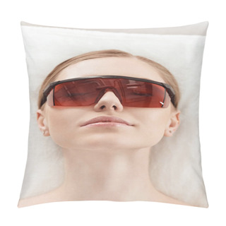 Personality  Young Woman In Protective Glasses  Pillow Covers