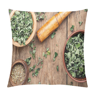 Personality  Dried Marjoram Herb Pillow Covers