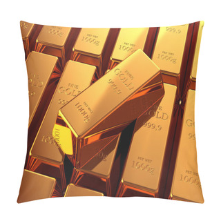 Personality  Gold Bullion Pillow Covers