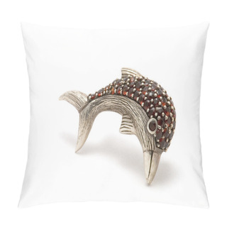 Personality  Silver Brooch Pillow Covers