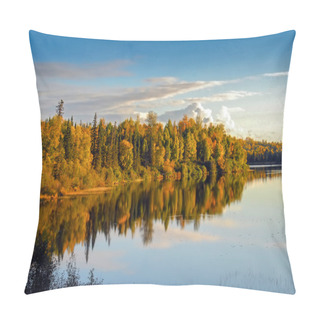 Personality  Stormy Lake Alaska In Autumn Pillow Covers