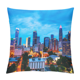 Personality  Overview Of Downtown Charlotte Pillow Covers