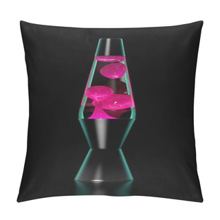 Personality  Lava Lamp On Black Pillow Covers