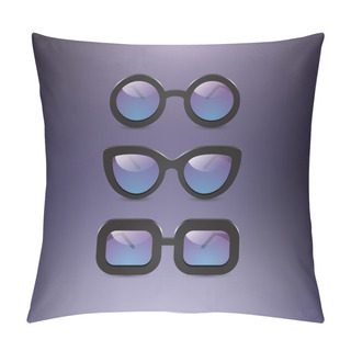 Personality  Collection Of Oldschool Glasses Pillow Covers