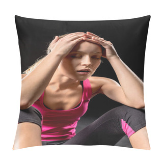 Personality  Tired Sportive Woman Pillow Covers