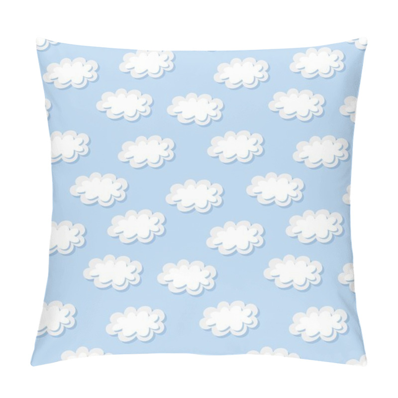 Personality  simple clouds pattern, vector illustration pillow covers