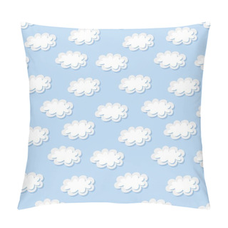 Personality  Simple Clouds Pattern, Vector Illustration Pillow Covers