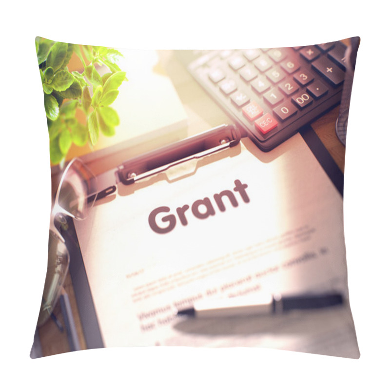 Personality  Grant On Clipboard. 3D. Pillow Covers