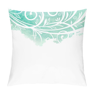 Personality  Watercolor Floral Background. Pillow Covers