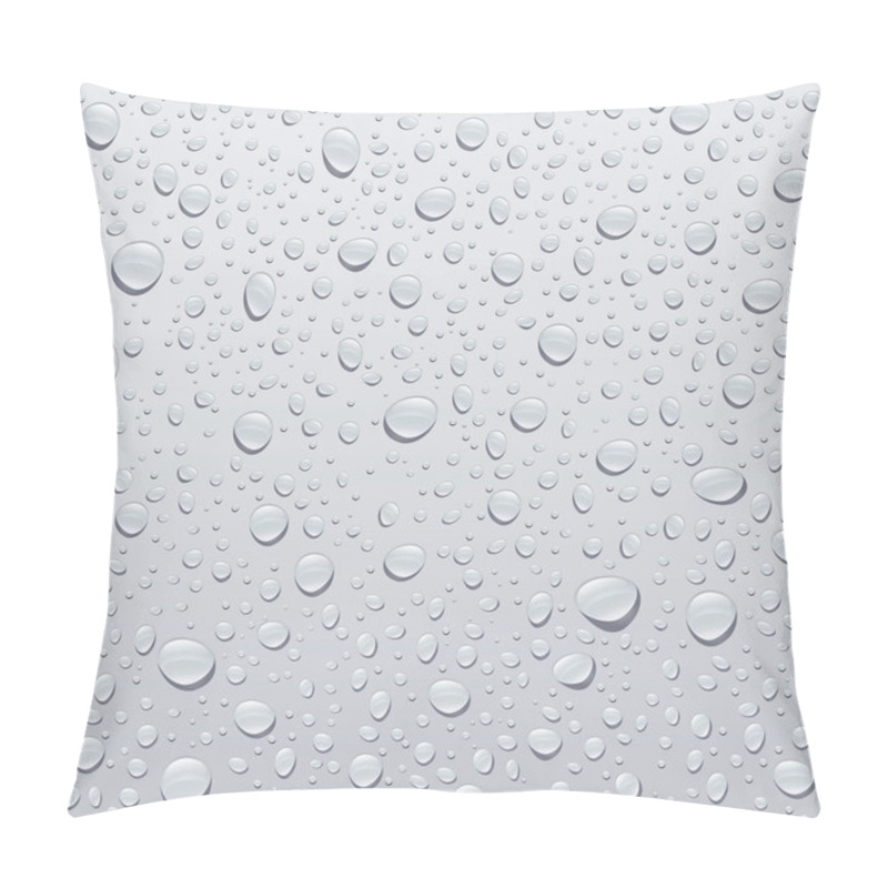 Personality  Gray water droplets background pillow covers