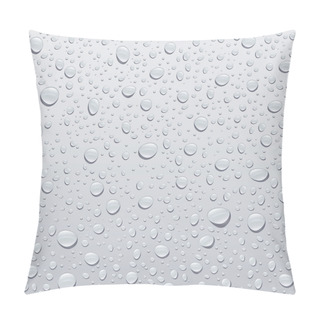 Personality  Gray Water Droplets Background Pillow Covers