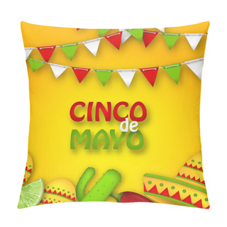 Personality  Holiday Celebration Poster For Cinco De Mayo Pillow Covers
