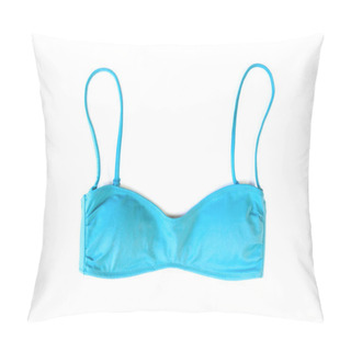 Personality  Turquoise Bra On The White Pillow Covers