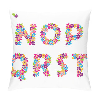 Personality  Floral Letters Pillow Covers