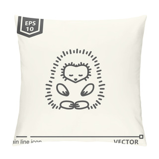 Personality  Meditative Animals Series - Hedgehog Pillow Covers