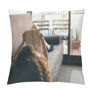 Personality  Young Girl Reading A Book  Pillow Covers