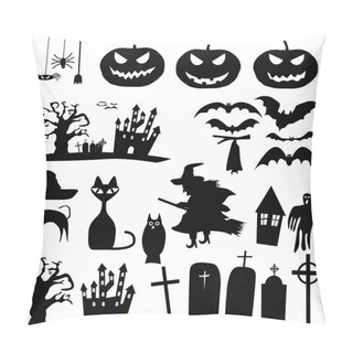Personality  Vector Halloween Silhouettes Pillow Covers