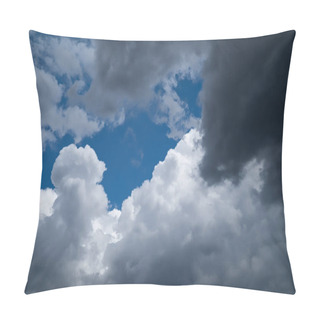 Personality  Dramatic Sky With Dark Storm Clouds, Rain Will Come Pillow Covers