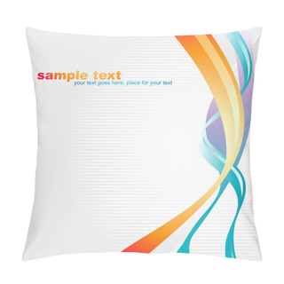 Personality  Vector Wave Art Pillow Covers