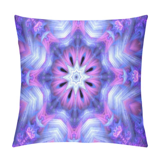 Personality  Spiritual Mandala Or Chakra Symbol, Fractal Art Design, Abstract Illustration Pillow Covers