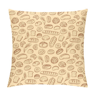 Personality  Hand Drawn Bakery Doodles Pillow Covers