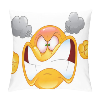 Personality  Furious Emoticon Pillow Covers