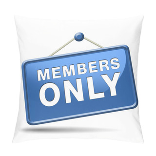 Personality  Members Only Sign Pillow Covers