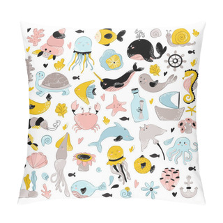 Personality  Vector Sea Animals Pillow Covers