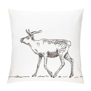Personality  Hand Drawn Reindeer Pillow Covers