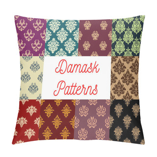 Personality  Victorian Floral Damask Seamless Pattern Set Pillow Covers