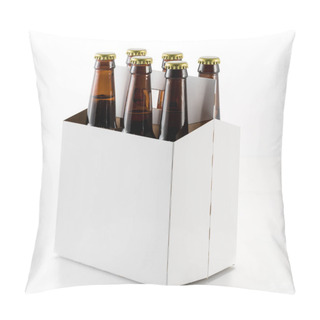 Personality  Six Bottles Of Beer In Cardboard Carrier Pillow Covers