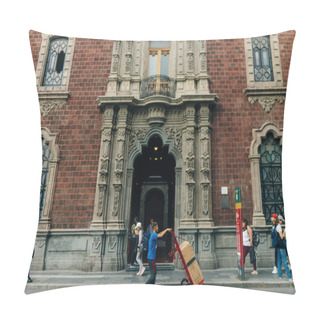 Personality  Old Buildings In The Center Of Mexico City, Mexico - Dec 2th 2023. High Quality Photo Pillow Covers