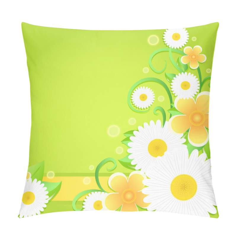 Personality  Spring floral background. vector illustration  pillow covers