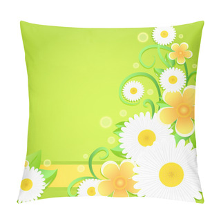 Personality  Spring Floral Background. Vector Illustration  Pillow Covers