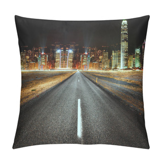 Personality  Road And City Lights Pillow Covers