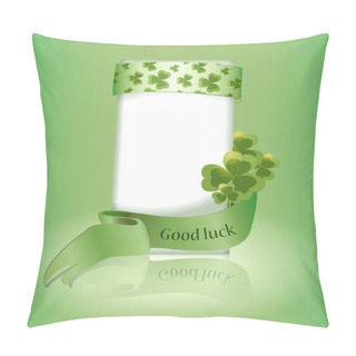 Personality  Vector Greeting Card - Good Luck Pillow Covers