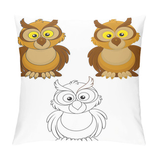 Personality  Brown Owl Pillow Covers