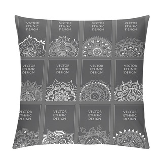 Personality  Backgrounds Set With Abstract Pattern Pillow Covers