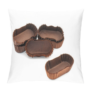 Personality  Brown Chocolate Rectangular Baking Paper Cups Pillow Covers