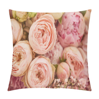 Personality  Close Up Of Bouquet Of Pink Peonies  Pillow Covers