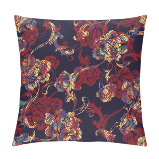 Personality  Baroque Pattern. Seamless Background. Pillow Covers