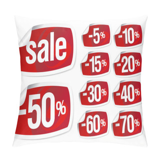 Personality  Red Stickers For Discount Sale Pillow Covers