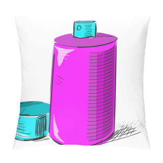 Personality  Graffiti Spray Can Pillow Covers